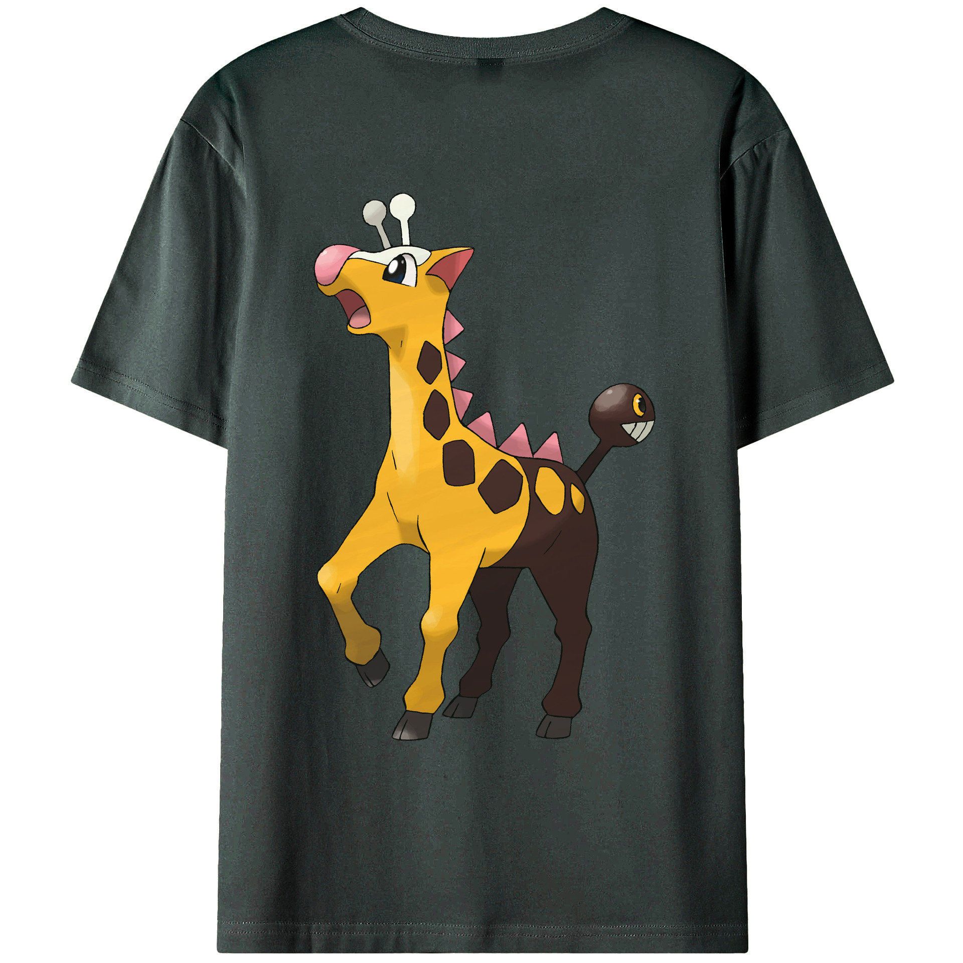 （画像用） ポケットモンスター Pokémon 綿100％ メンズ半袖Tシャツ（バックプリント） 通気性